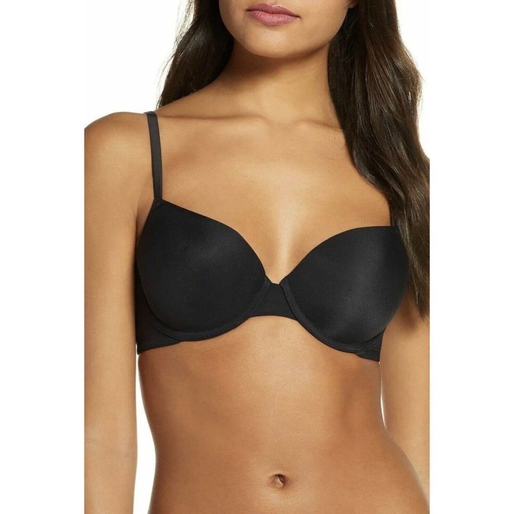 True & Co. True Body Convertible Underwire T-Shirt Bra, 11310 Black 34DD